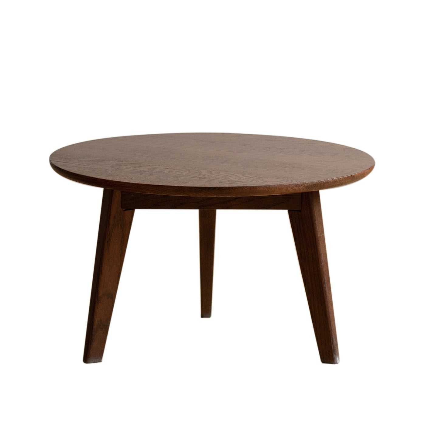 Center Table Low Table 100% Solid Oak Wood Top Plate Desk Coffee Table Width 60 x Depth60 x Height 35 cm Study Desk Work From Home Easy To Assemble Walnut Color Wood Desk