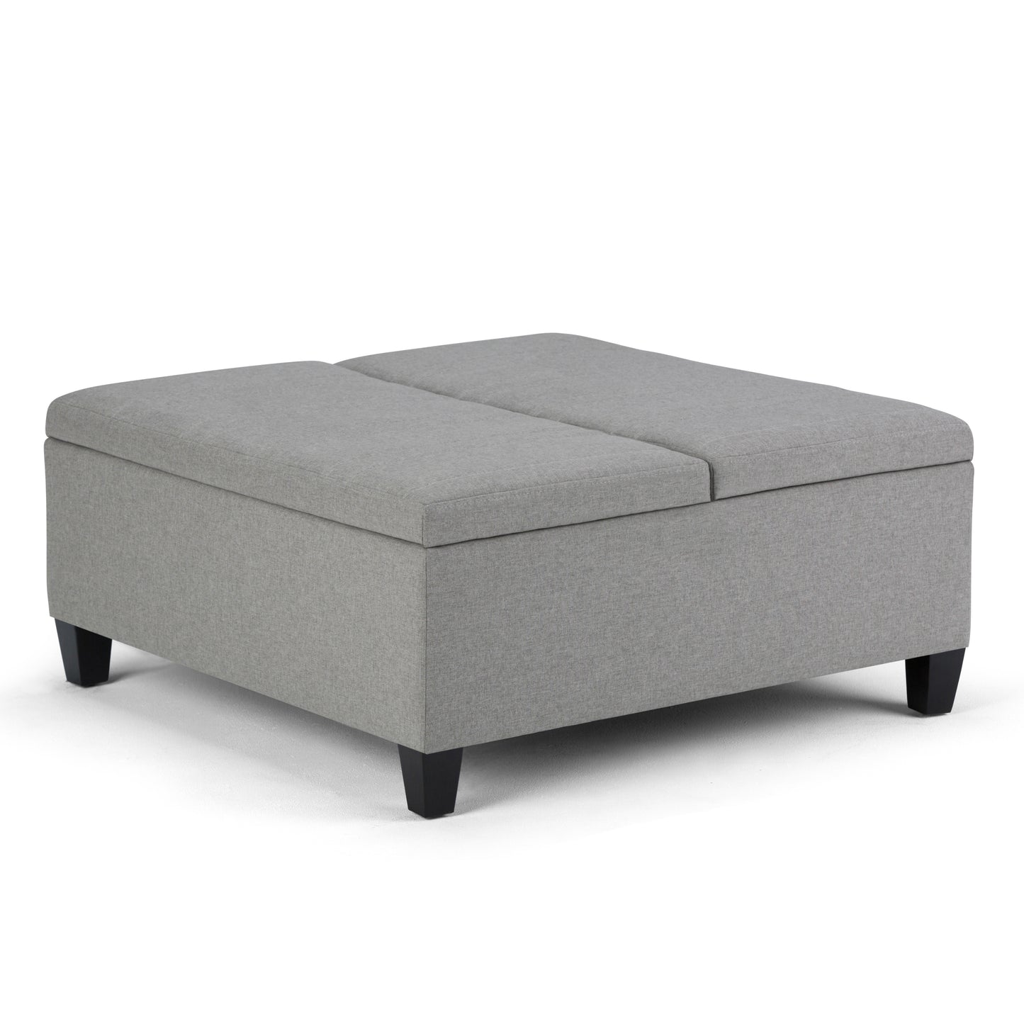 Ellis - Coffee Table Storage Ottoman - Dove Grey