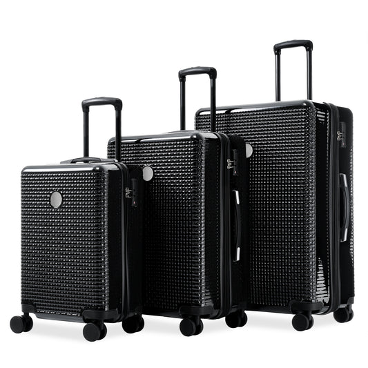 Luggage Sets 3 Piece Hardshell Suitcases with Wheels, Lightweight Expandable Travel Luggage with TSA Lock, Carry-on, Checked Luggage(20inch 24inch 28inch)
