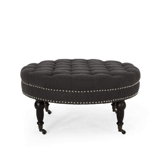 OTTOMAN WITH CASTER