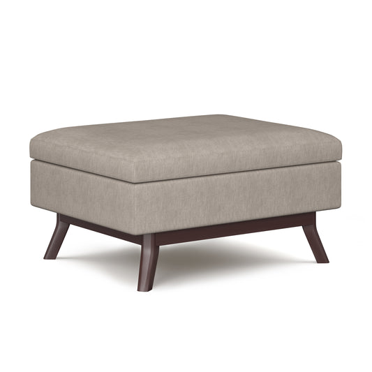 Owen - Coffee Table Storage Ottoman - Natural