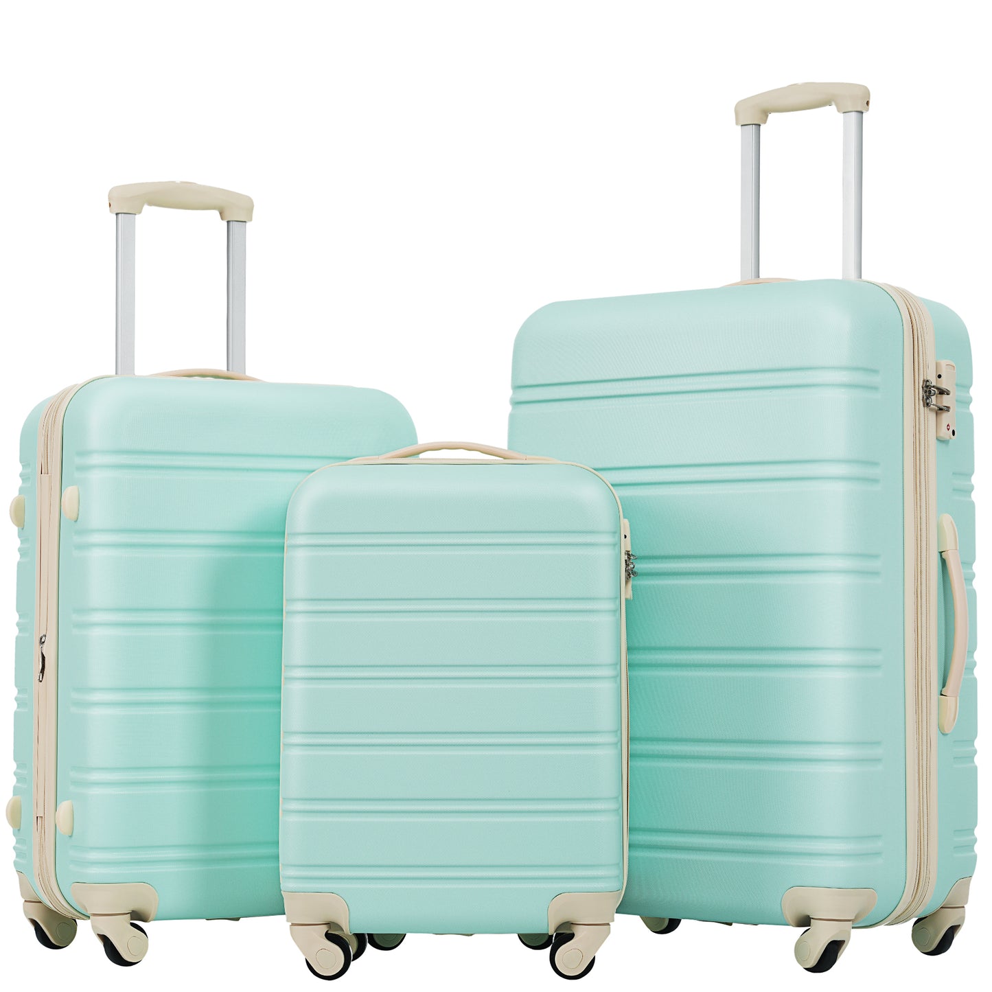 3 Piece Luggage Set Hardside Spinner Suitcase with TSA Lock 20' 24' 28' Available