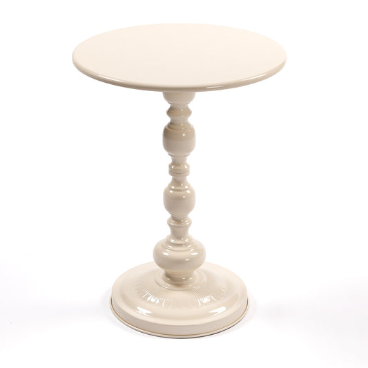 Vintage Metal Coffee Table End Table, Round Side Table for Sofa Bedside Nightstand, Accent Table Decorative Small Space Living Room Bedroom