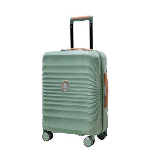 28'  Luggage Lightweight Suitcase TSA Lock USB port  Luggage  Wheel lock Artificial leather Top handle Spinner Wheels GREEN