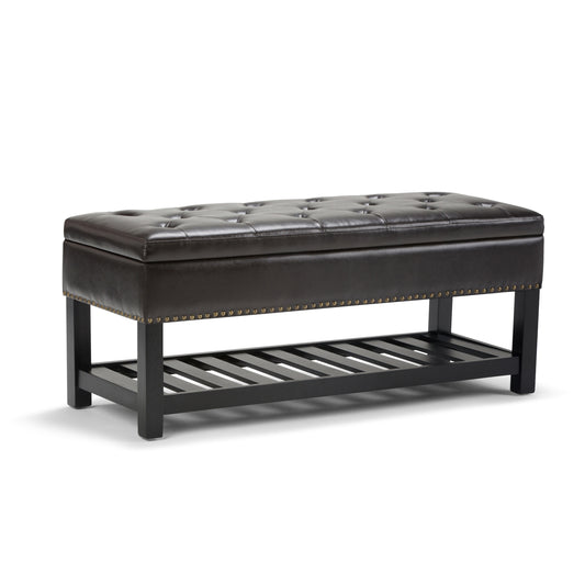 Lomond - Storage Ottoman Bench - Tanners Brown