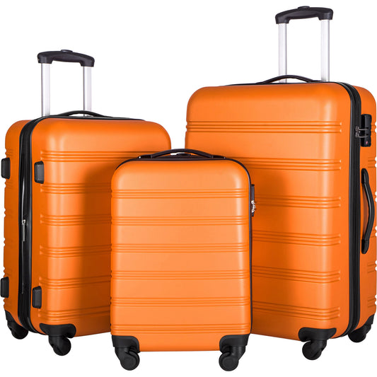 3 Piece Luggage Set Hardside Spinner Suitcase with TSA Lock 20' 24' 28' Available