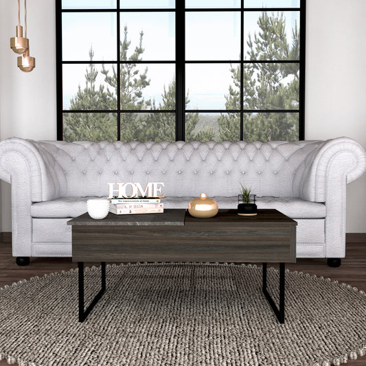 Westover Rectangle Lift Top  Coffee Table Carbon Espresso and Onyx