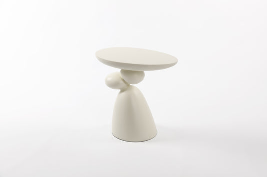 Lucky Stone End Table, Fiberglass Side Table, Modern Minimalist Corner Table, Coffee table with Decoration,  Home Decor for Living Room, Bedroom, Guestroom