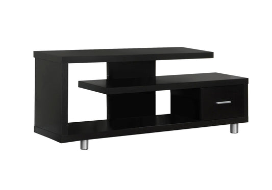Tv Stand, 60 Inch, Console, Media Entertainment Center, Storage Cabinet, Living Room, Bedroom, Brown Laminate, Contemporary, Modern