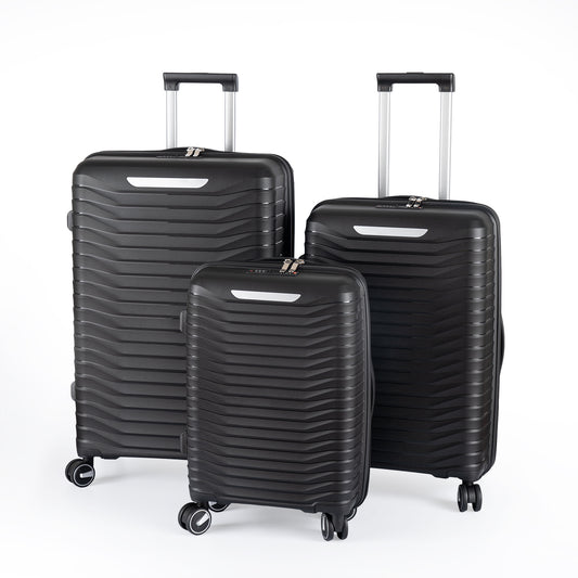 2303BLack       Hardside Luggage Sets 3 Pieces, Expandable Luggages Spinner Suitcase with TSA Lock Lightweight Carry on Luggage 19inch 23inch 27inch