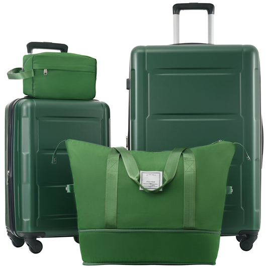 2 Piece Luggage Set with Bags Expanable Spinner Wheels ABS Lightweight Suitcase with TSA Lock 20inch+28inch