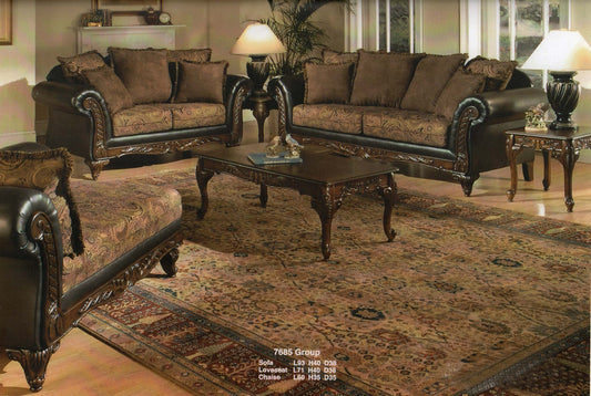 3Pc Dark Cherry Finish Coffee & End Table Set