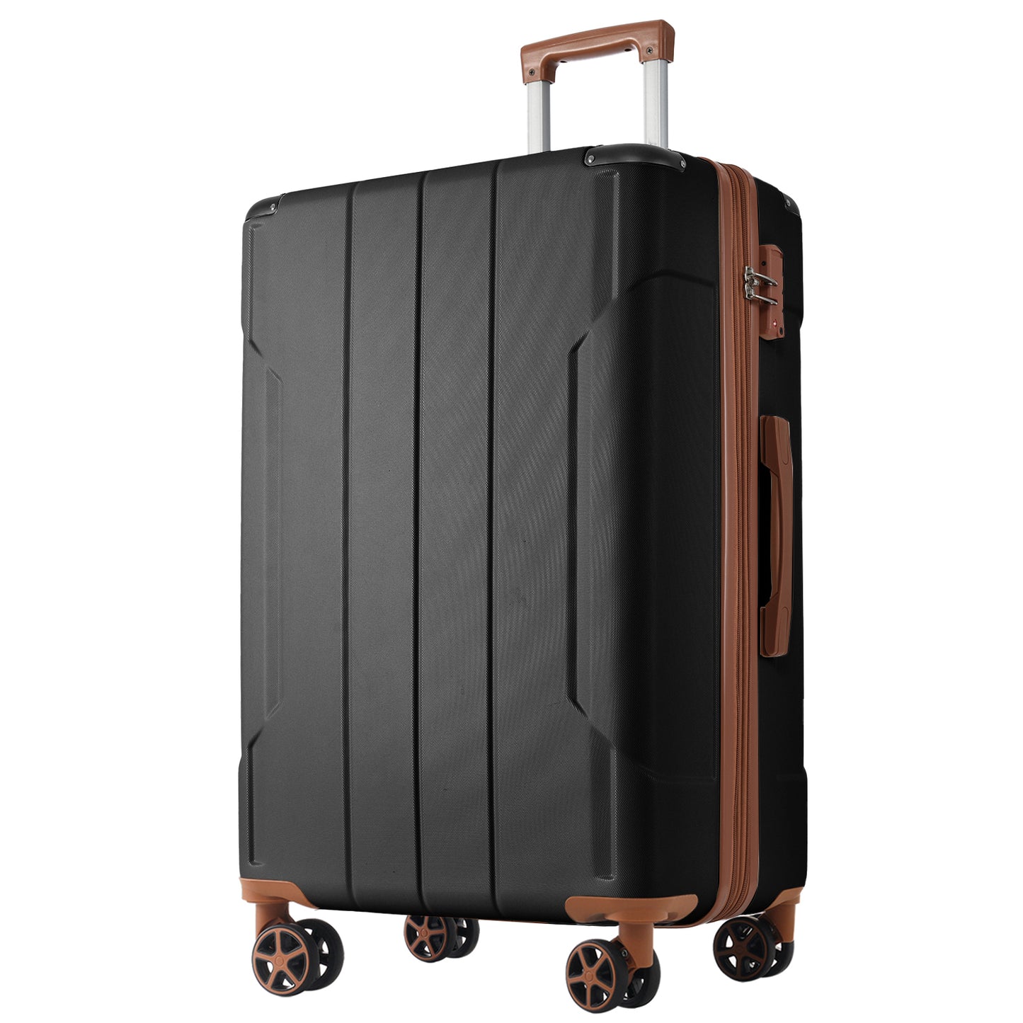 Hardshell Luggage, Lightweight Durable ABS Suitcases with Double Wheels, Expandable 28-inch Checked Luggage 28' (Single Luggage)