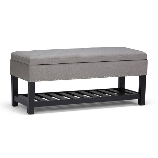Lomond - Storage Ottoman Bench - Dove Grey