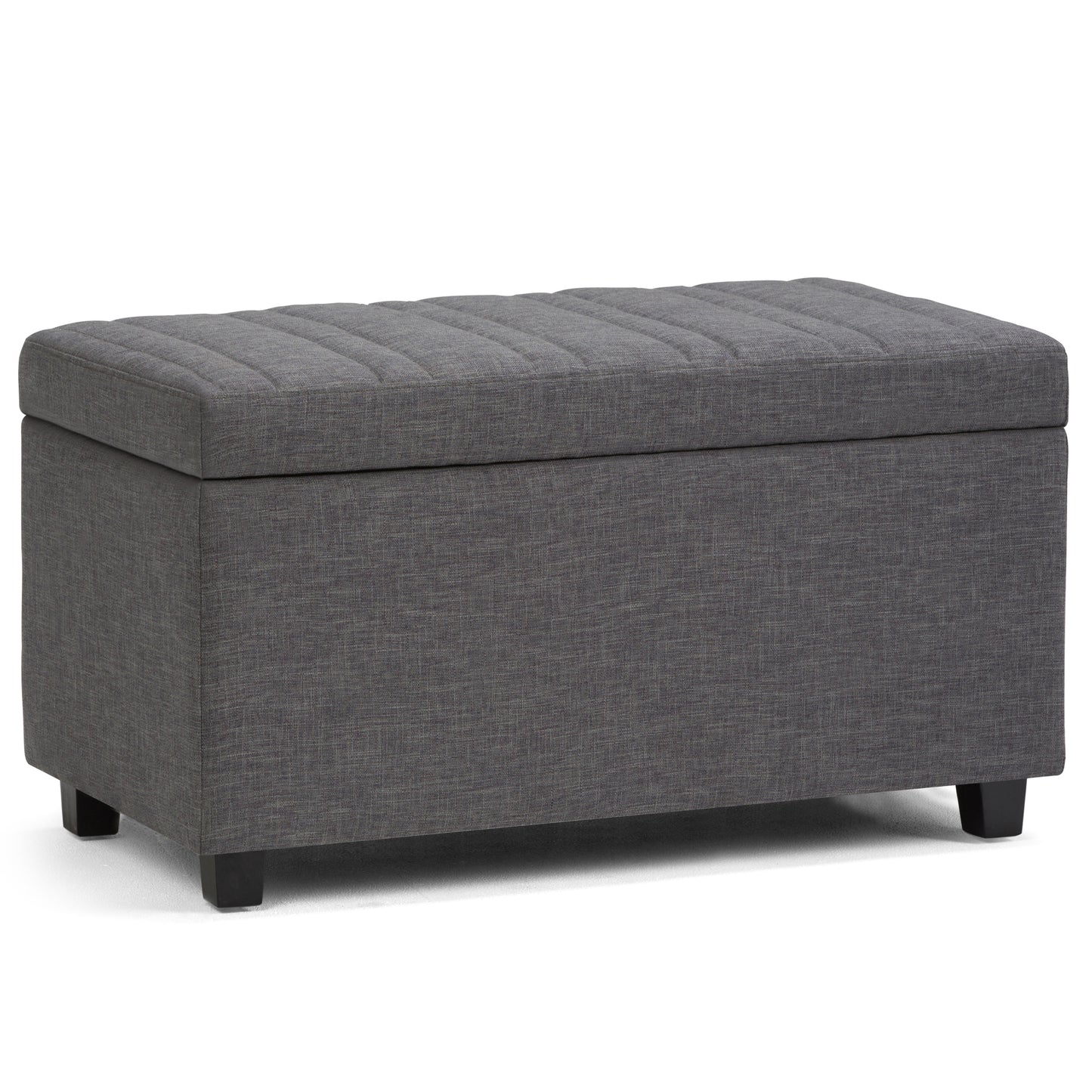 Darcy - Storage Ottoman Bench - Slate Grey