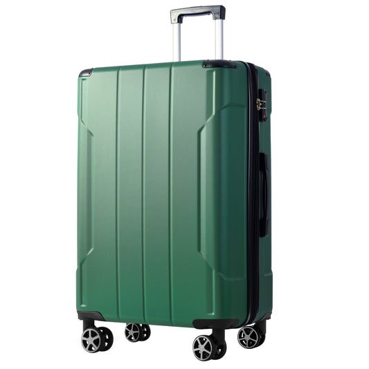 Hardshell Luggage, Lightweight Durable ABS Suitcases with Double Wheels, Expandable 28-inch Checked Luggage 28' (Single Luggage)
