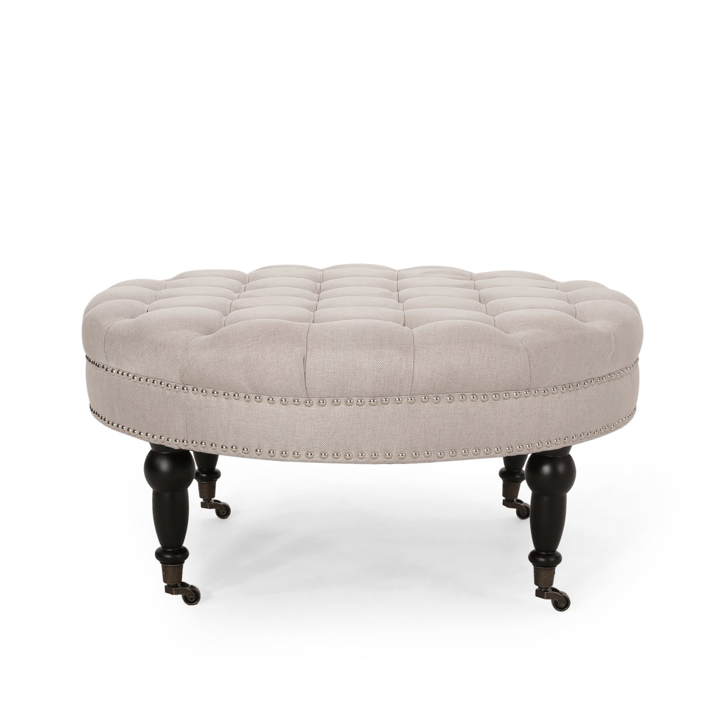 OTTOMAN WITH CASTER