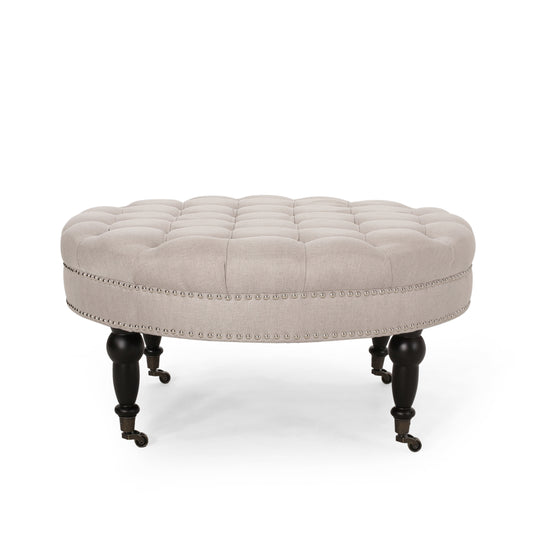 OTTOMAN WITH CASTER